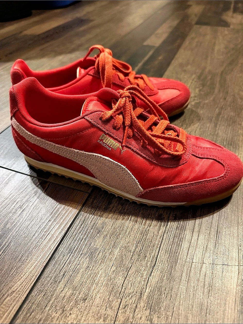 PUMA arizona Red White Sneakers US 9